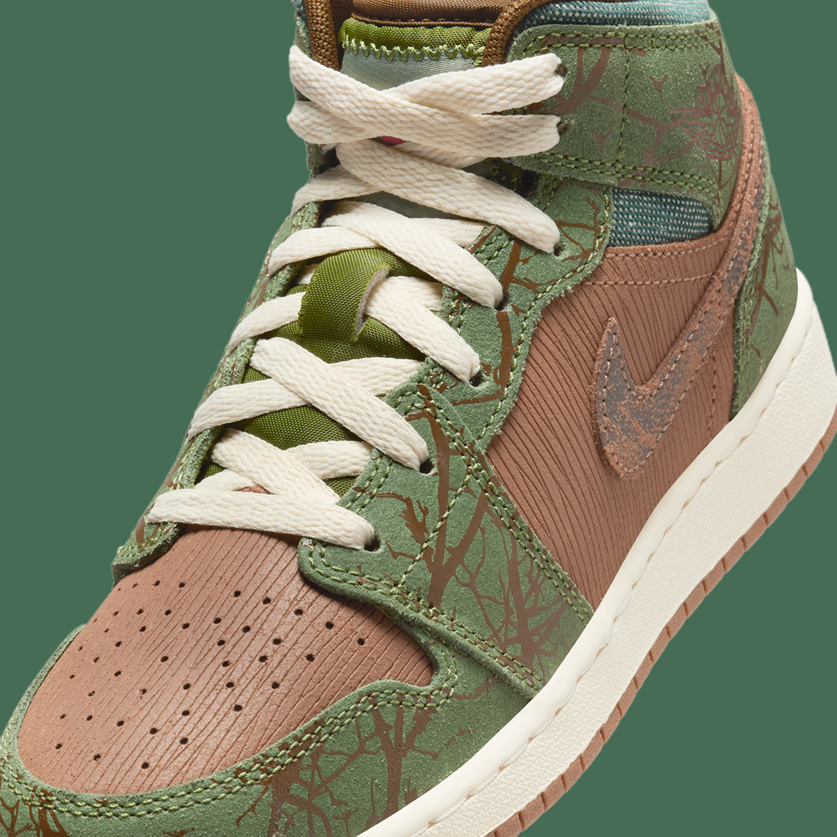 Air Jordan 1 Mid Gs Sneaker School Treeline Fq8101 200 9