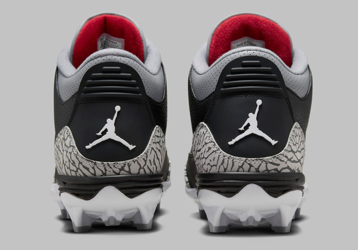 Air Jordan 3 Black Cement Cleats Fz8626 001 1