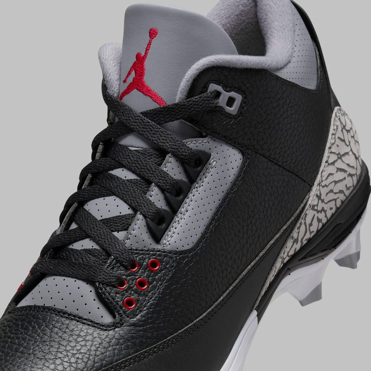 Air Jordan 3 Black Cement Cleats Fz8626 001 4