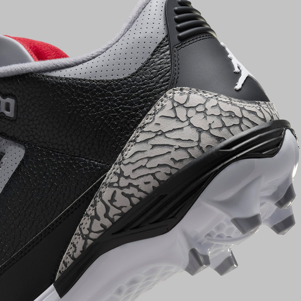 Air Jordan 3 Black Cement Cleats Fz8626 001 5