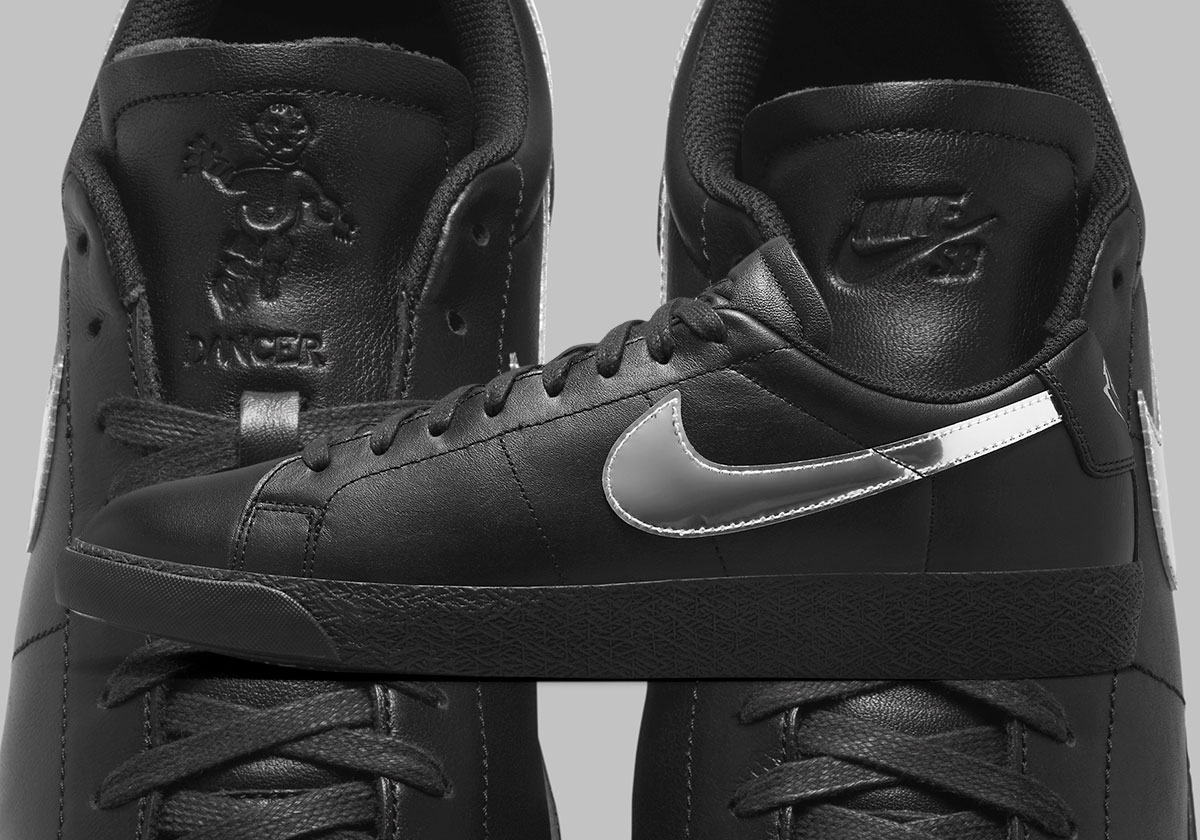 Black & Chrome Mark The Dancer Skateboards x Nike SB Blazer