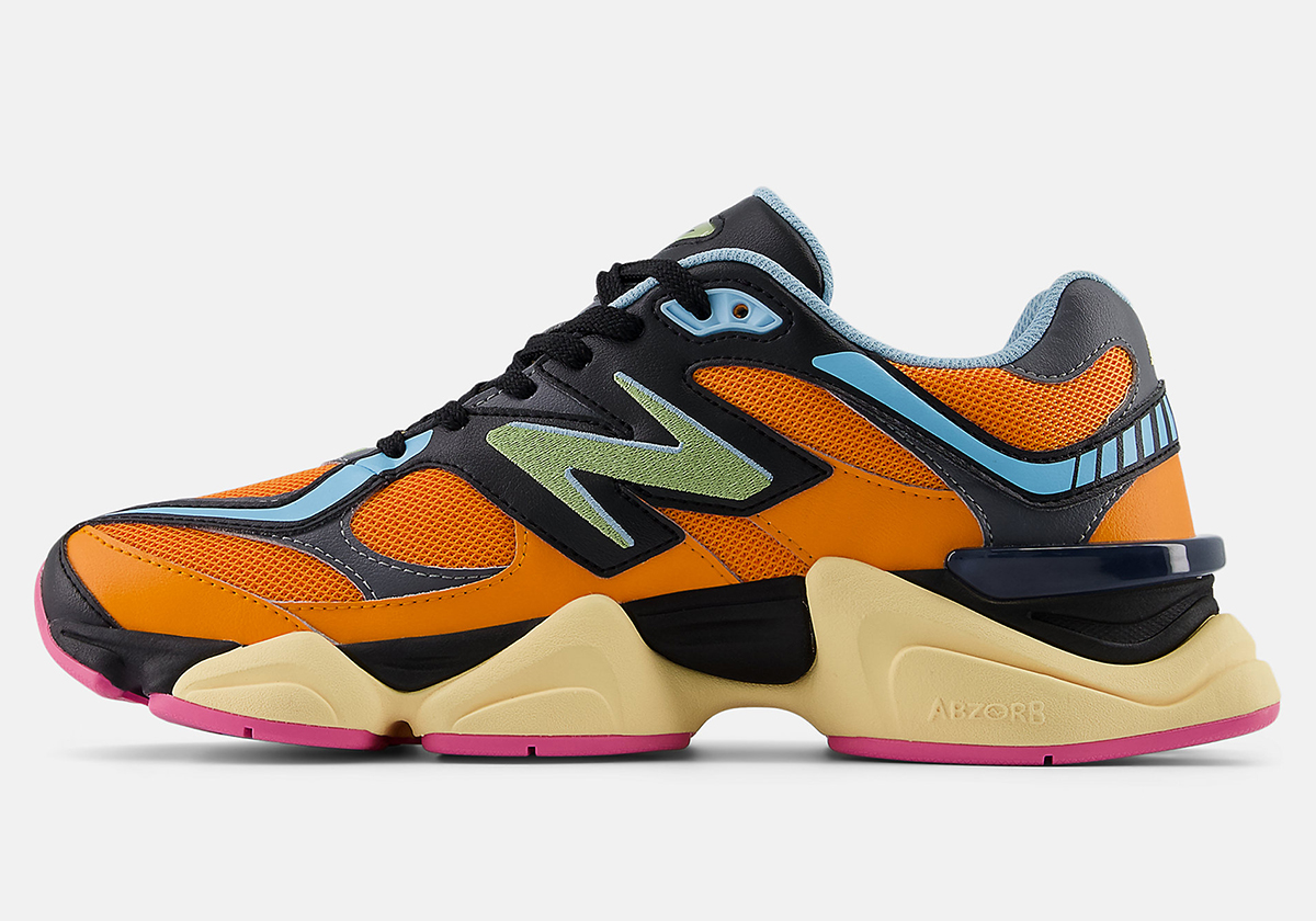 New Balance 9060 Orange Blue Pink U9060ogb 2