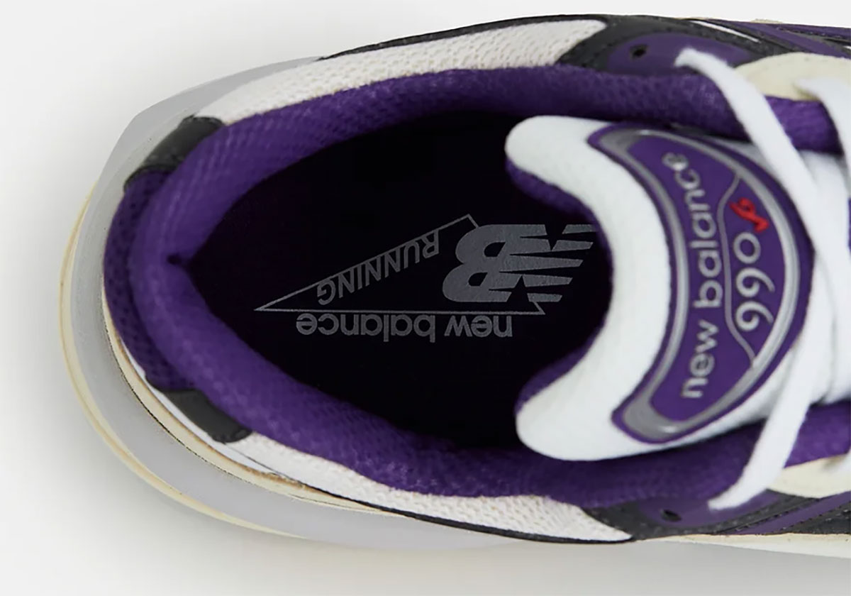 New Balance 990v6 Made In Usa White Black Plum U990wb6 6
