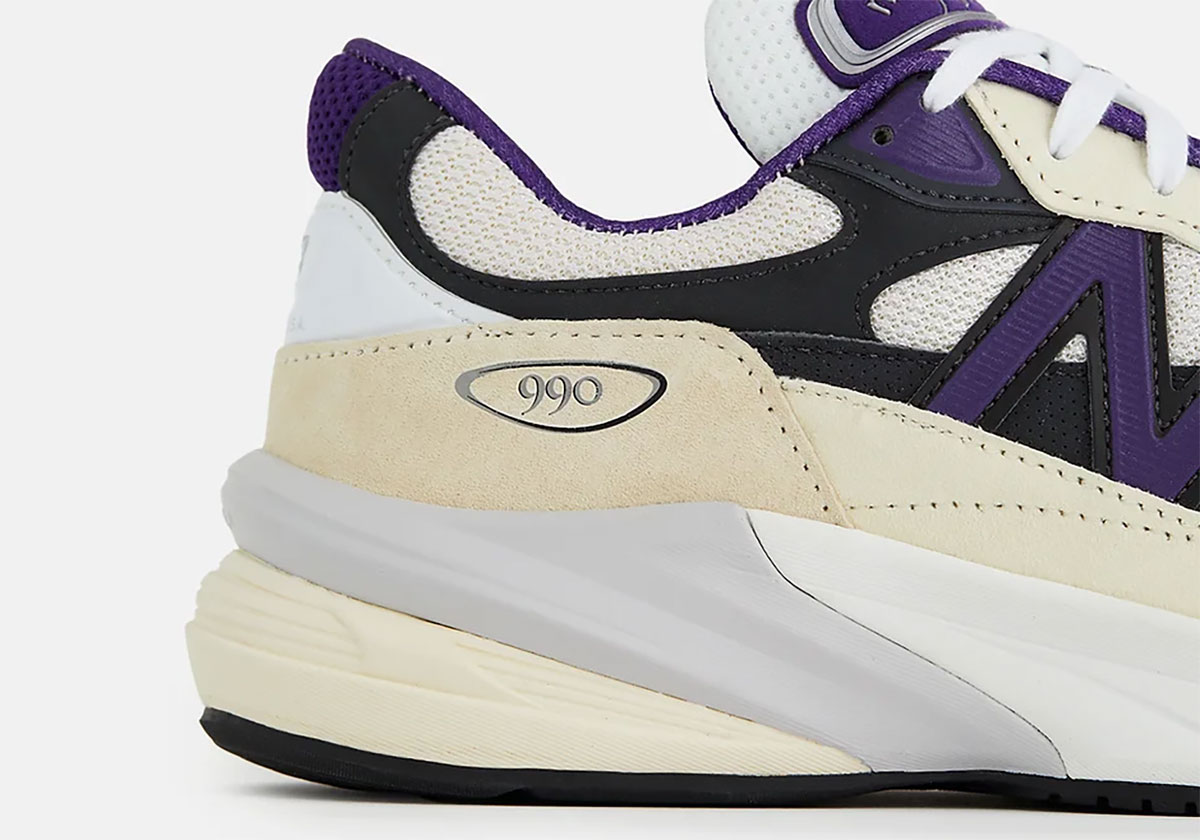 New Balance 990v6 Made In Usa White Black Plum U990wb6 7