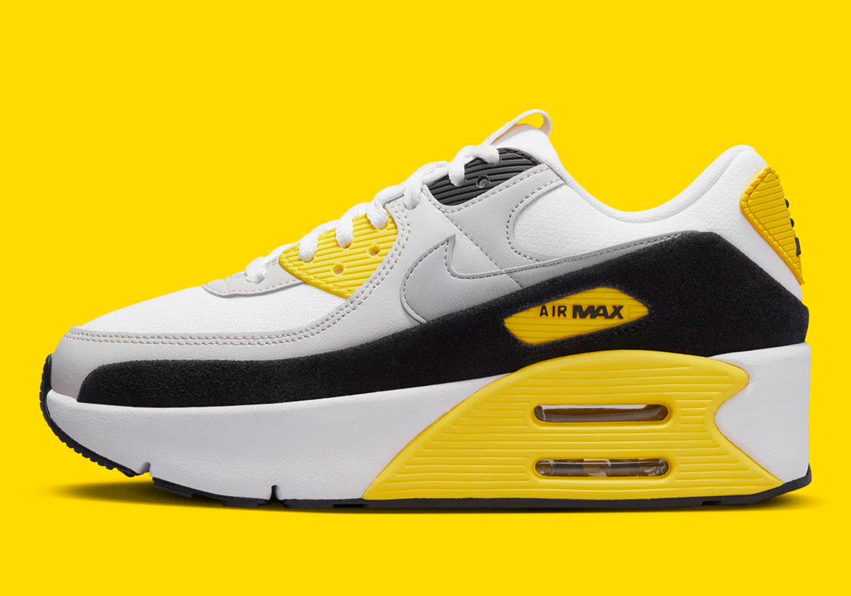Nike Air Max 90 Lv8 Grey Black Yellow Fd4328 105 1