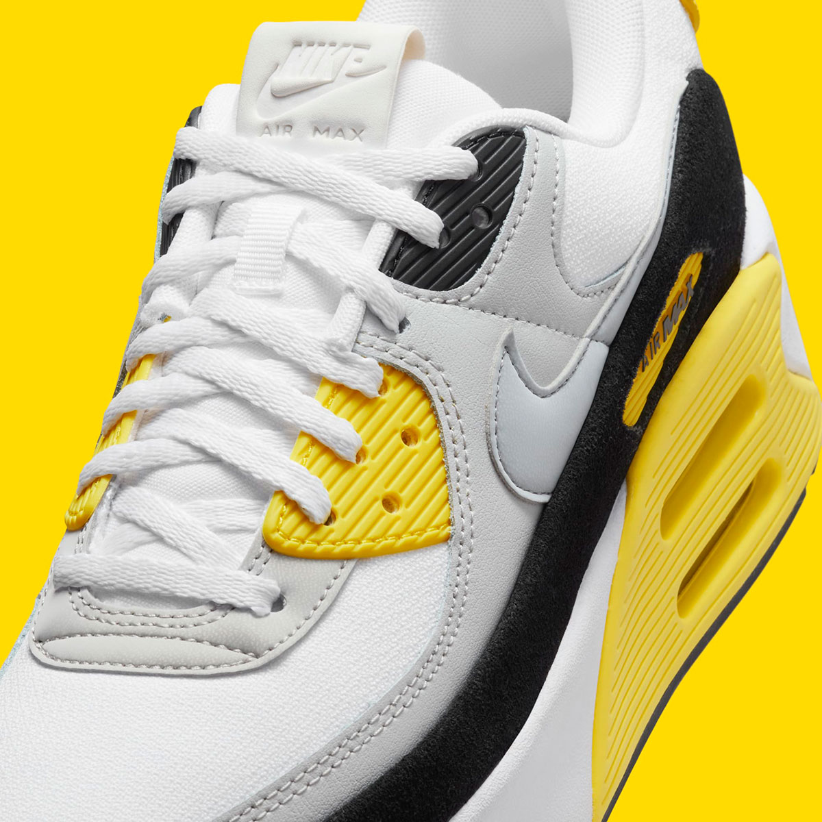 Nike Air Max 90 Lv8 Grey Black Yellow Fd4328 105 5