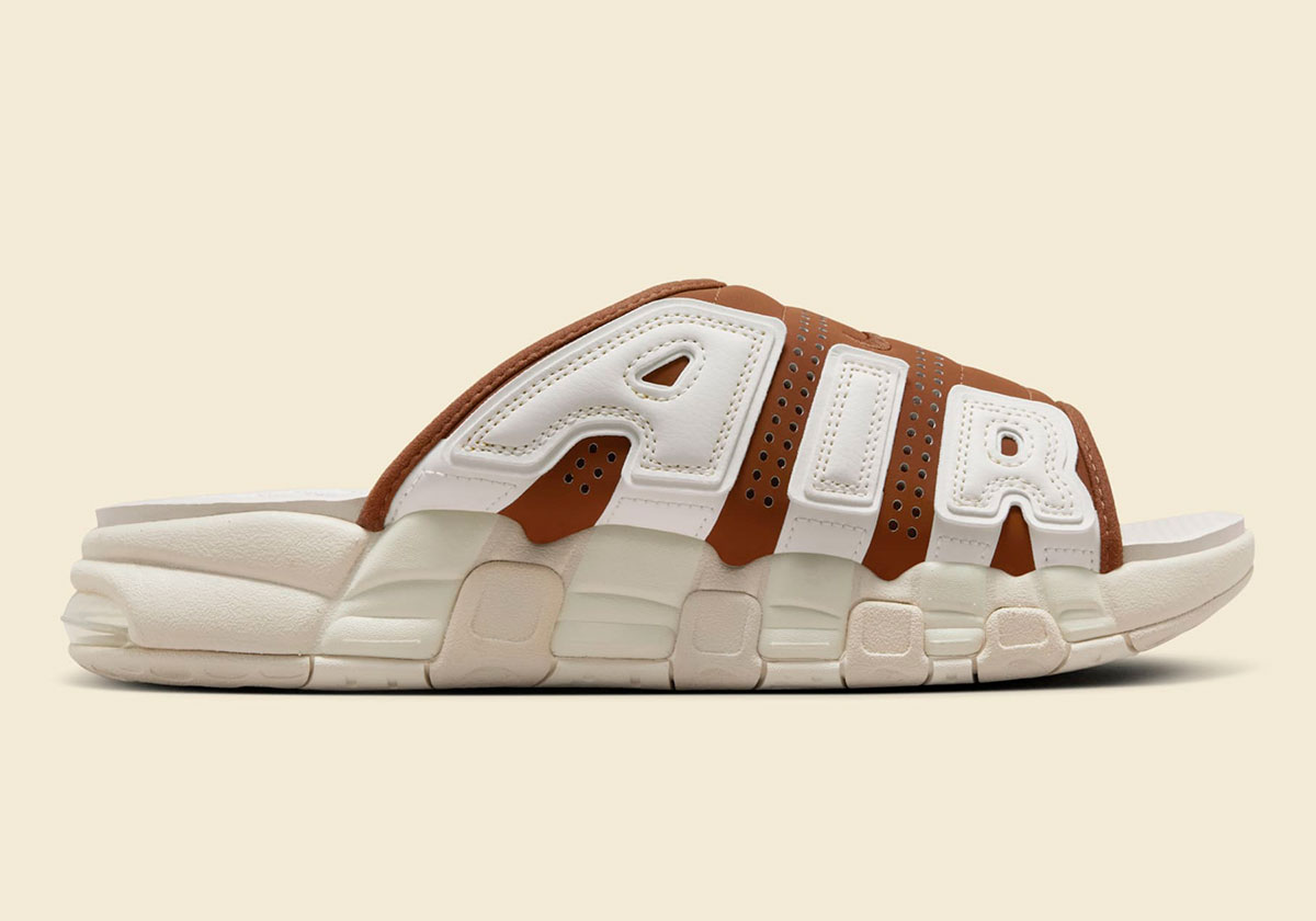 Nike Air More Uptempo Slide Brown Sail Fq8700 200 2