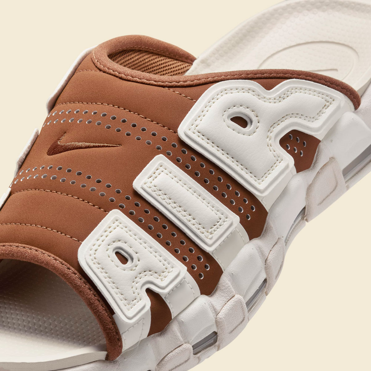 Nike Air More Uptempo Slide Brown Sail Fq8700 200 6