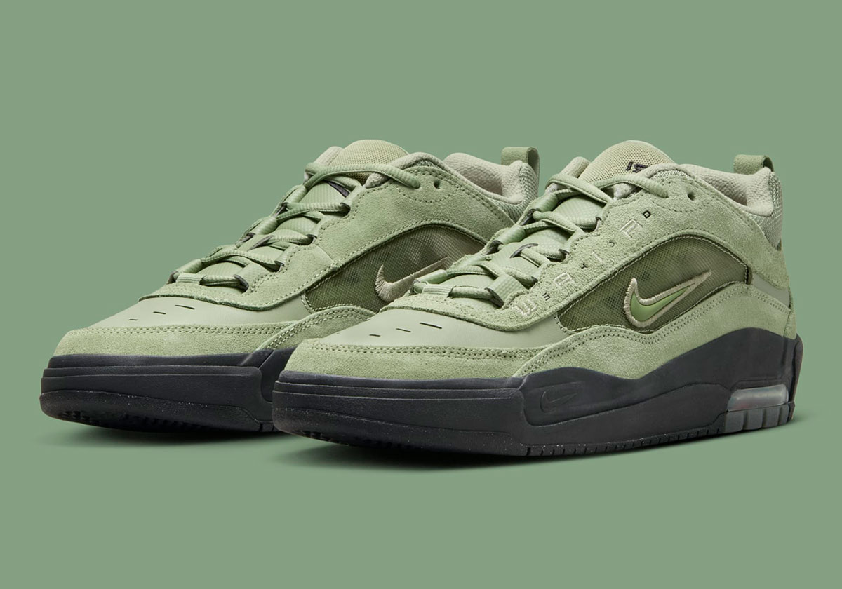 The Nike SB Ishod 2 Hits The Range In “Oil Green/Safety Orange”