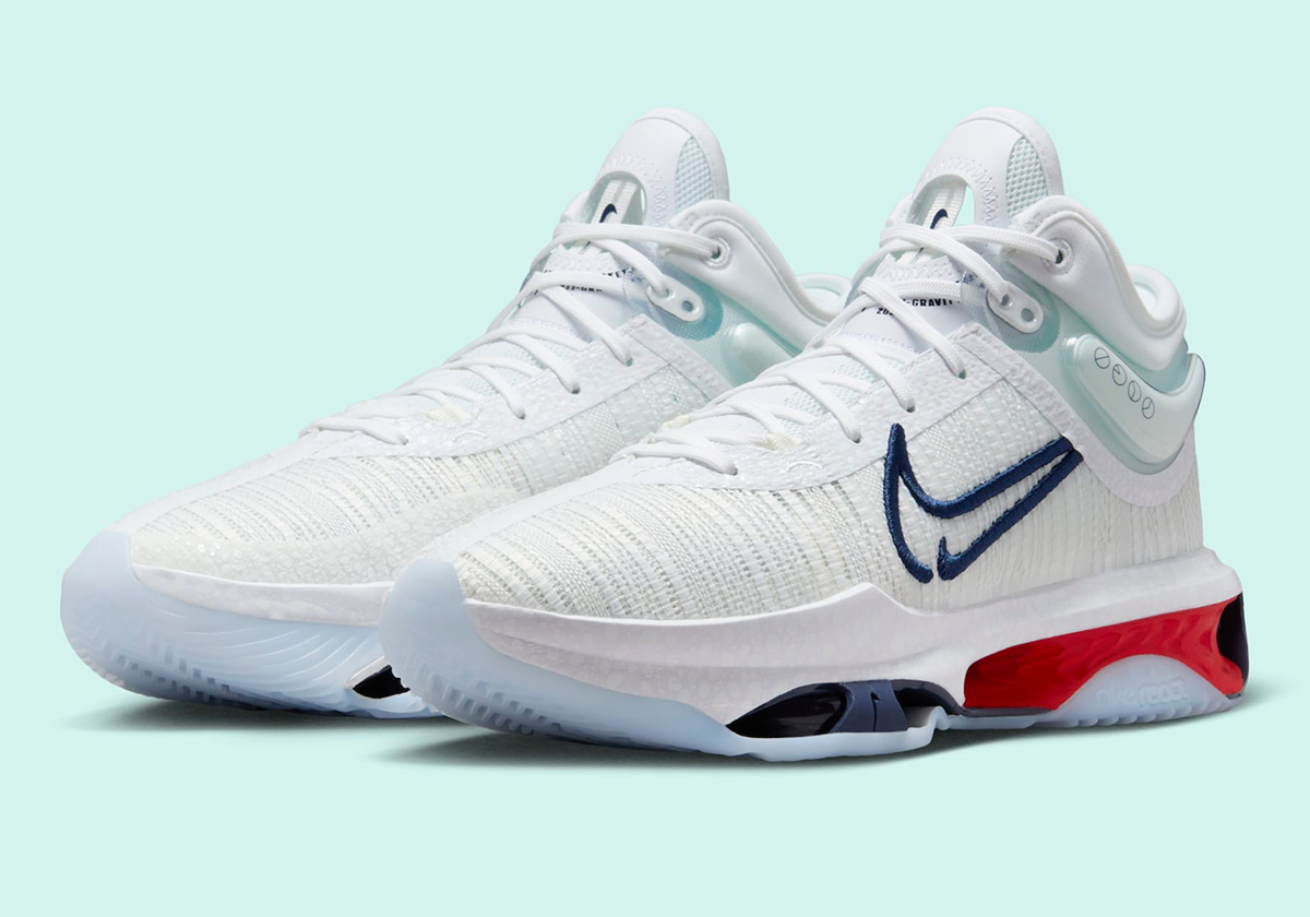 Nike Zoom Gt Jump 2 White Midnight Navy University Red Dj9431 100 5