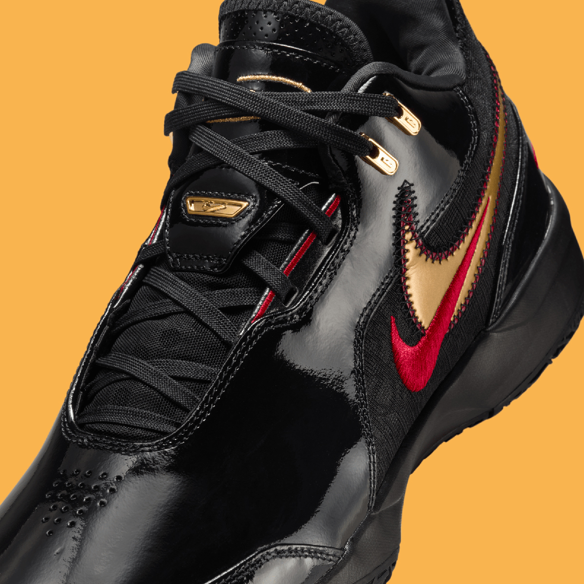 Nike Zoom Lebron Nxxt Gen Ampd Black Metallic Gold University Red Fj1566 001 8