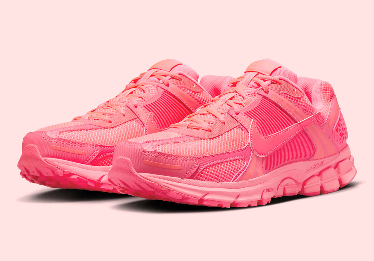 Nike Expands The Monochromatic Library Of Zoom Vomero 5s With "Hot Punch"