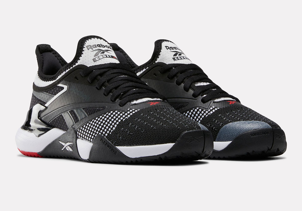 Reebok Nano Court Pickleball Black White Red