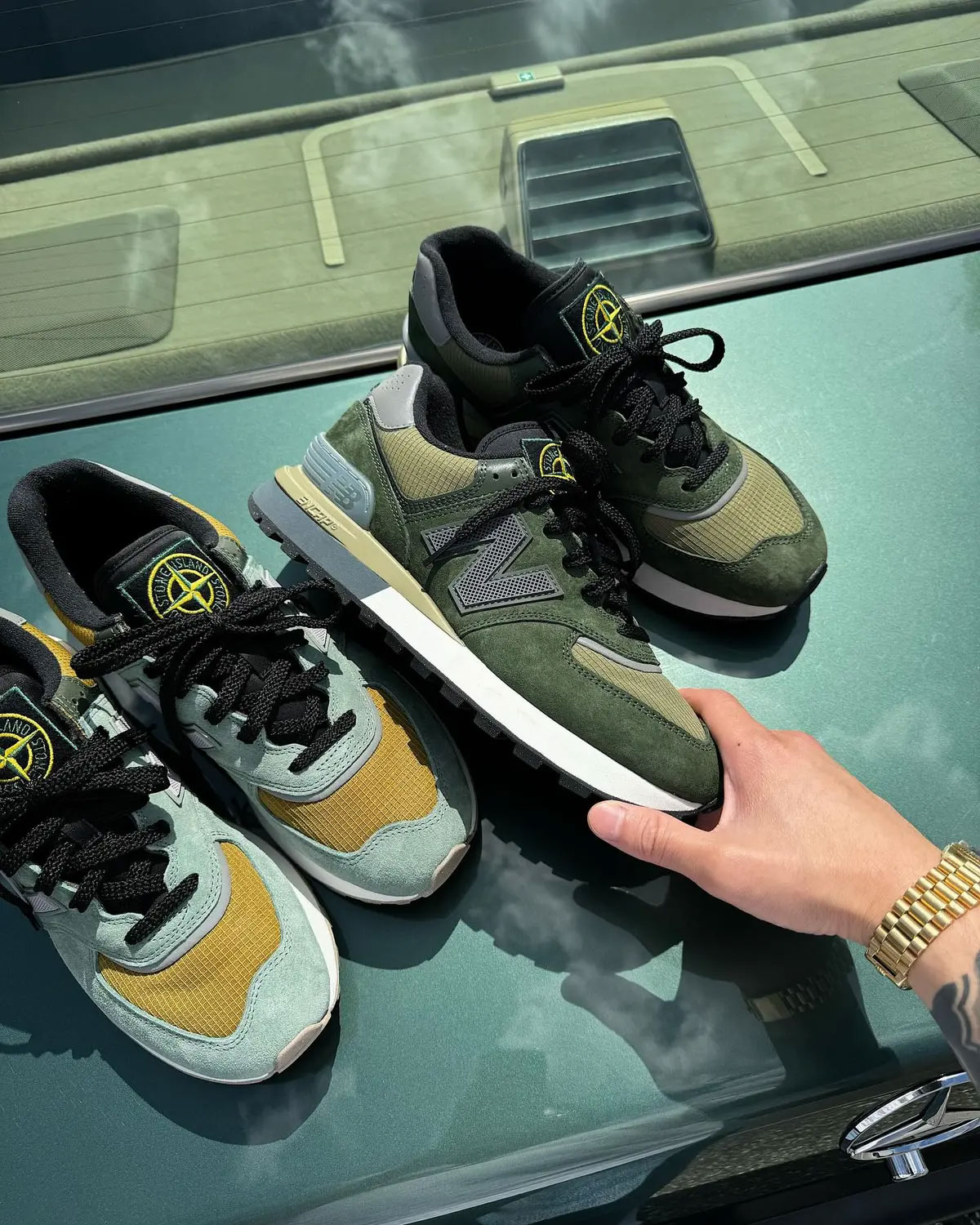 Stone Island New Balance 574 Legacy Release Date 3