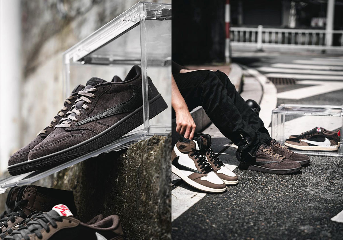 Travis Scott Jordan 1 Low Og Velvet Brown 1