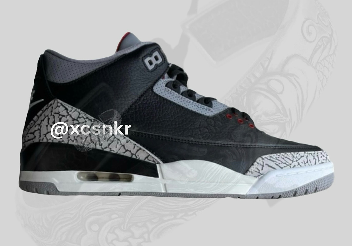 Air Jordan 3 Black Cement 2024 Release Info 2