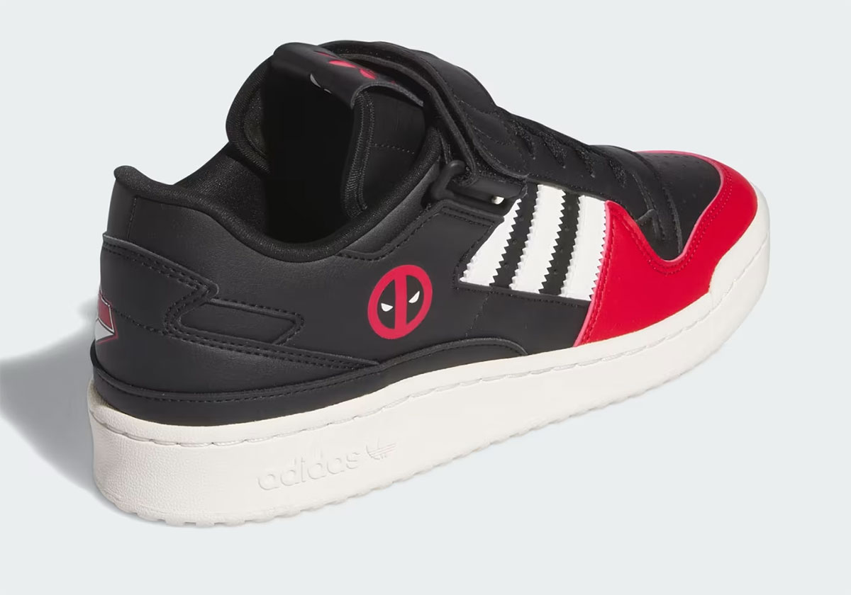 Deadpool Adidas Forum Low Kidpool Jr2481 5