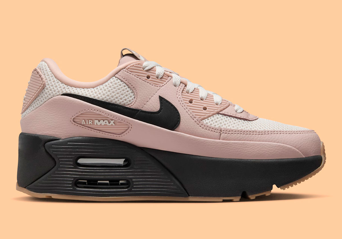 Nike Air Max 90 Lv8 Pink Oxford Guava Ice Black Gum Medium Brown Hj7239 699 4