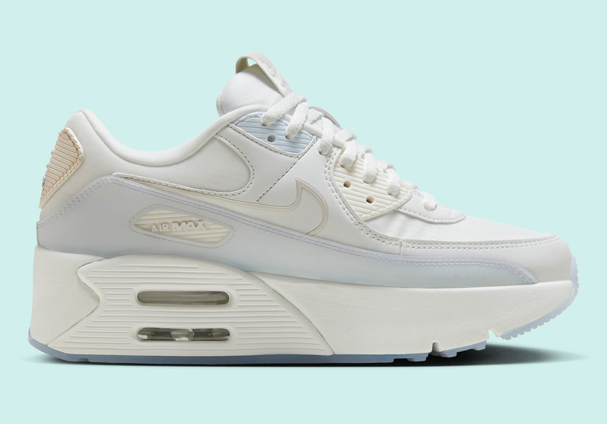 Nike Air Max 90 Lv8 Sail White Glacier Blue Hf0782 100 6