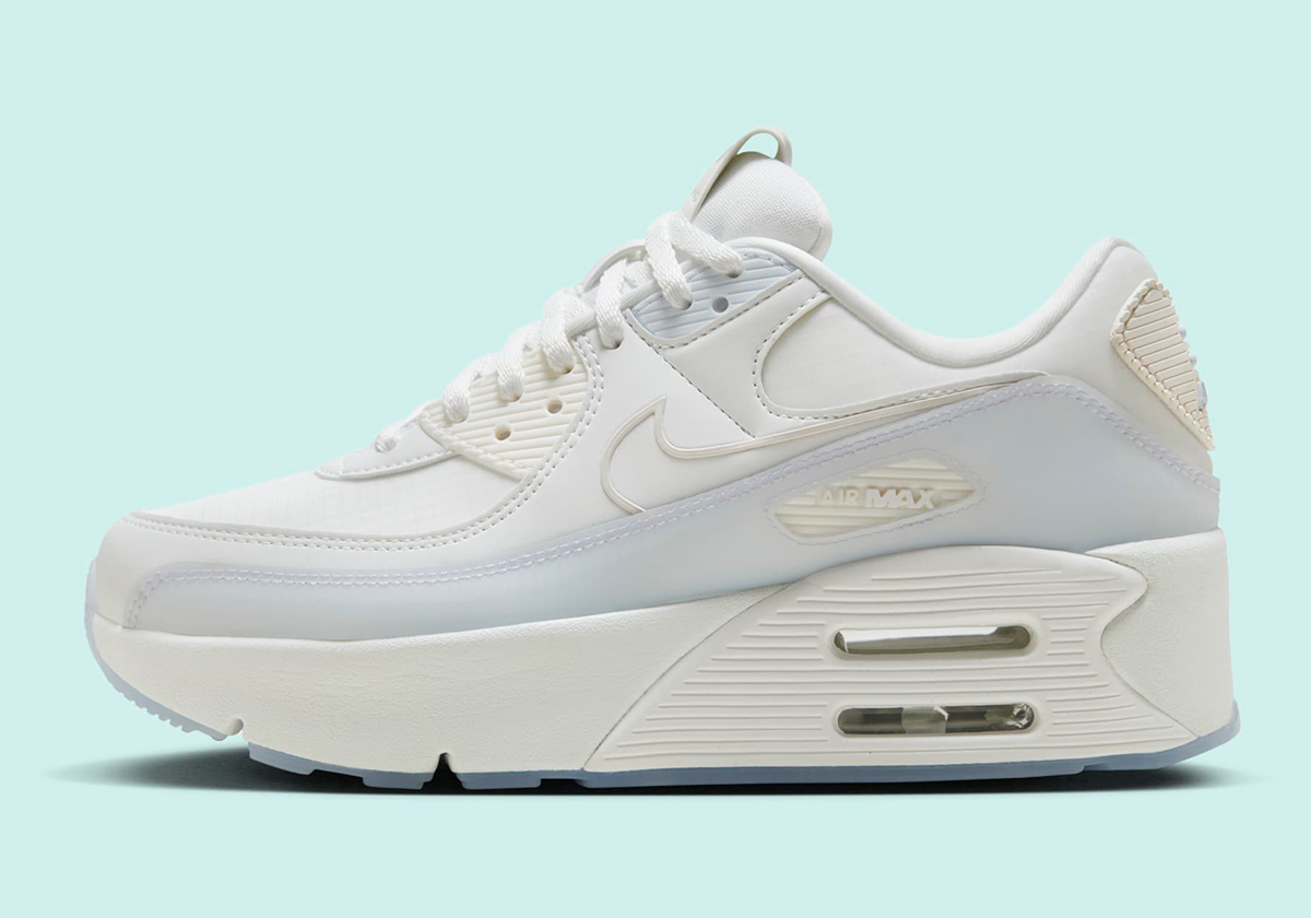 Nike Air Max 90 Lv8 Sail White Glacier Blue Hf0782 100 8