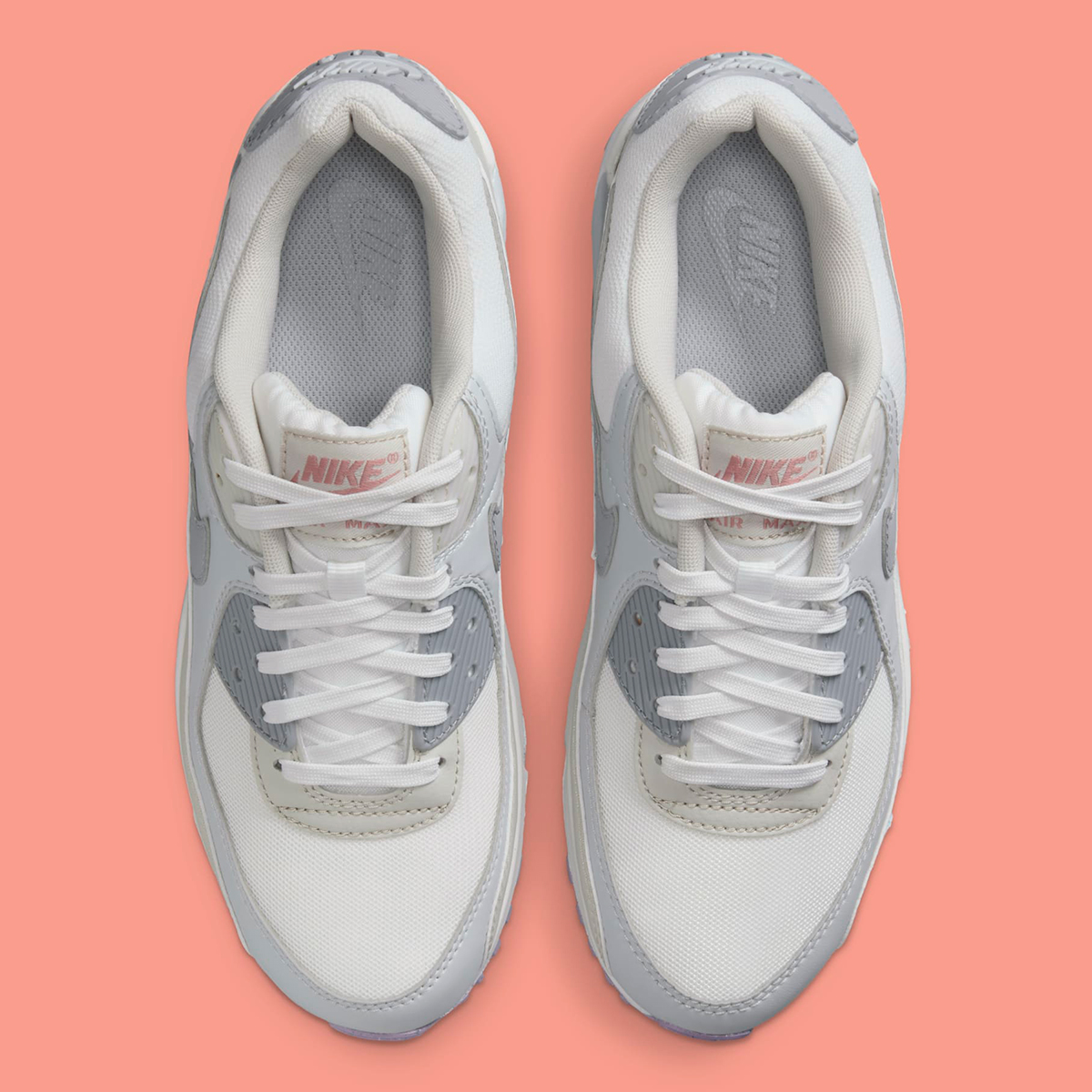 Nike Air Max 90 Womens Light Bone Light Violet Dh8010 107 4