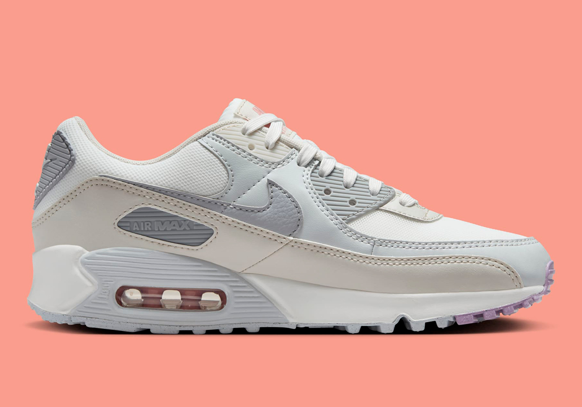 Nike Air Max 90 Womens Light Bone Light Violet Dh8010 107 5