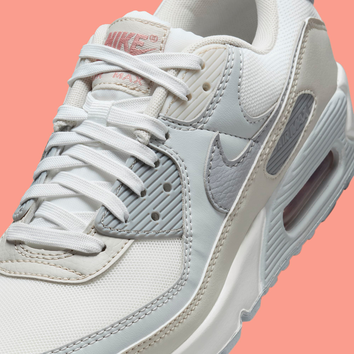 Nike Air Max 90 Womens Light Bone Light Violet Dh8010 107 7