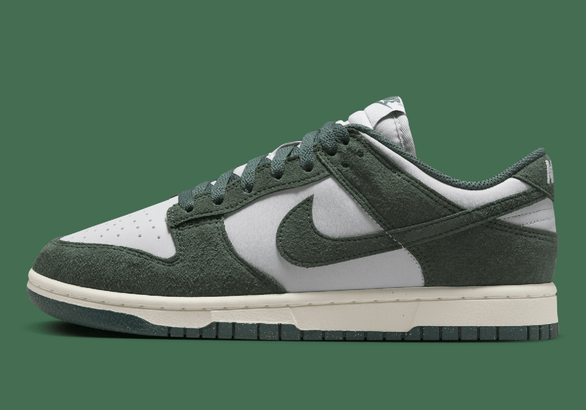 Nike Dunk Low Next Nature Green Suede Hj7673 002 3