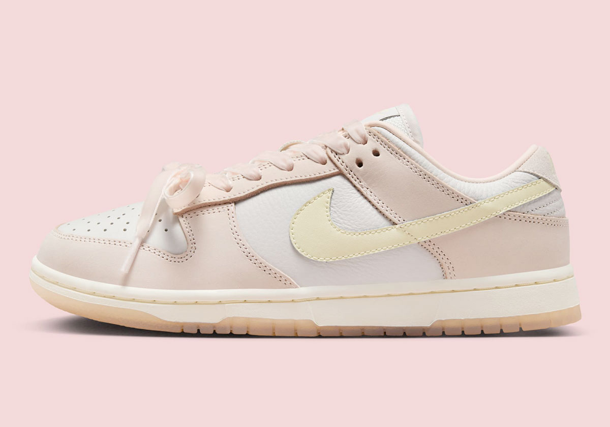 Nike Dunk Low Womens Pink Ribbon Laces Fb7910 601 4