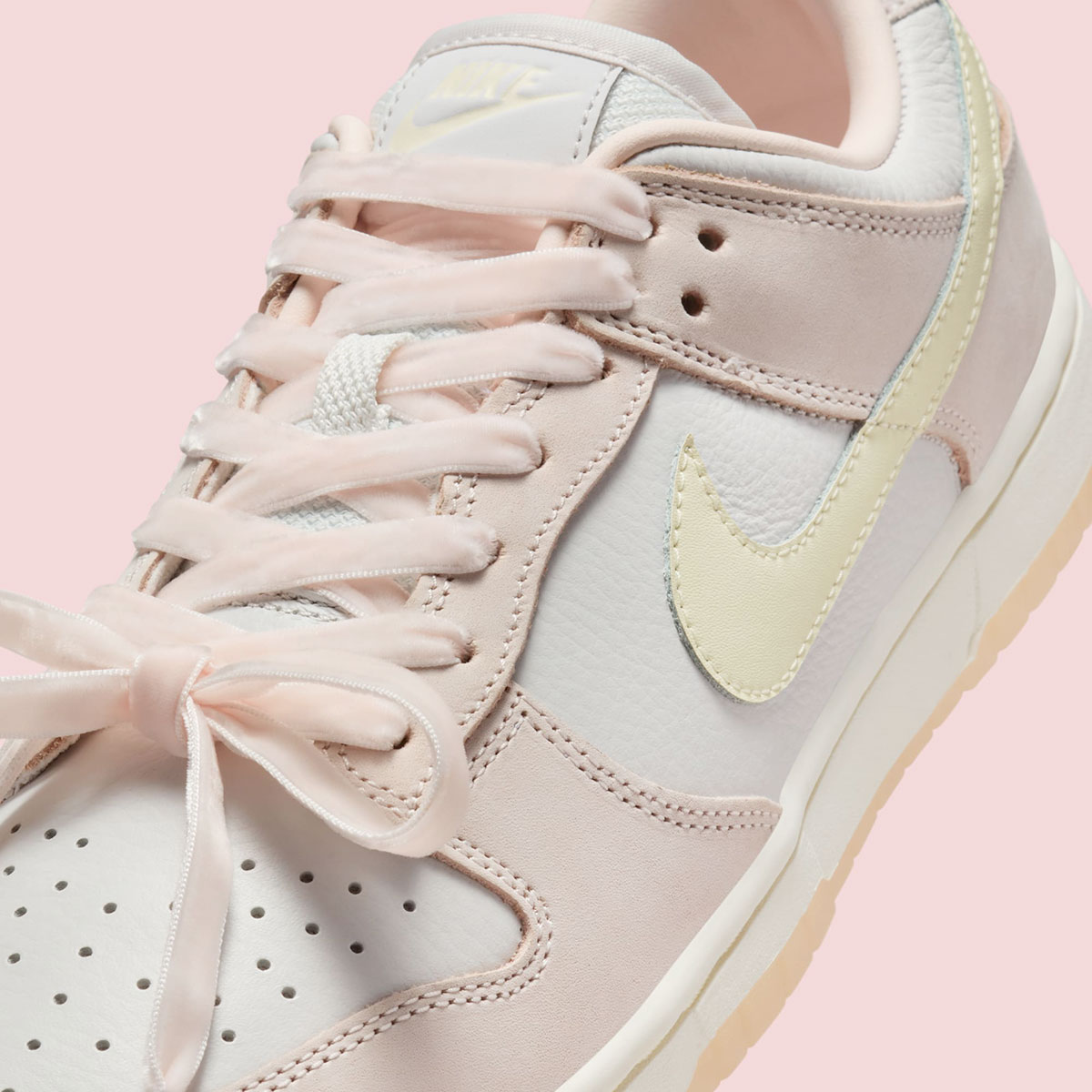 Nike Dunk Low Womens Pink Ribbon Laces Fb7910 601 5