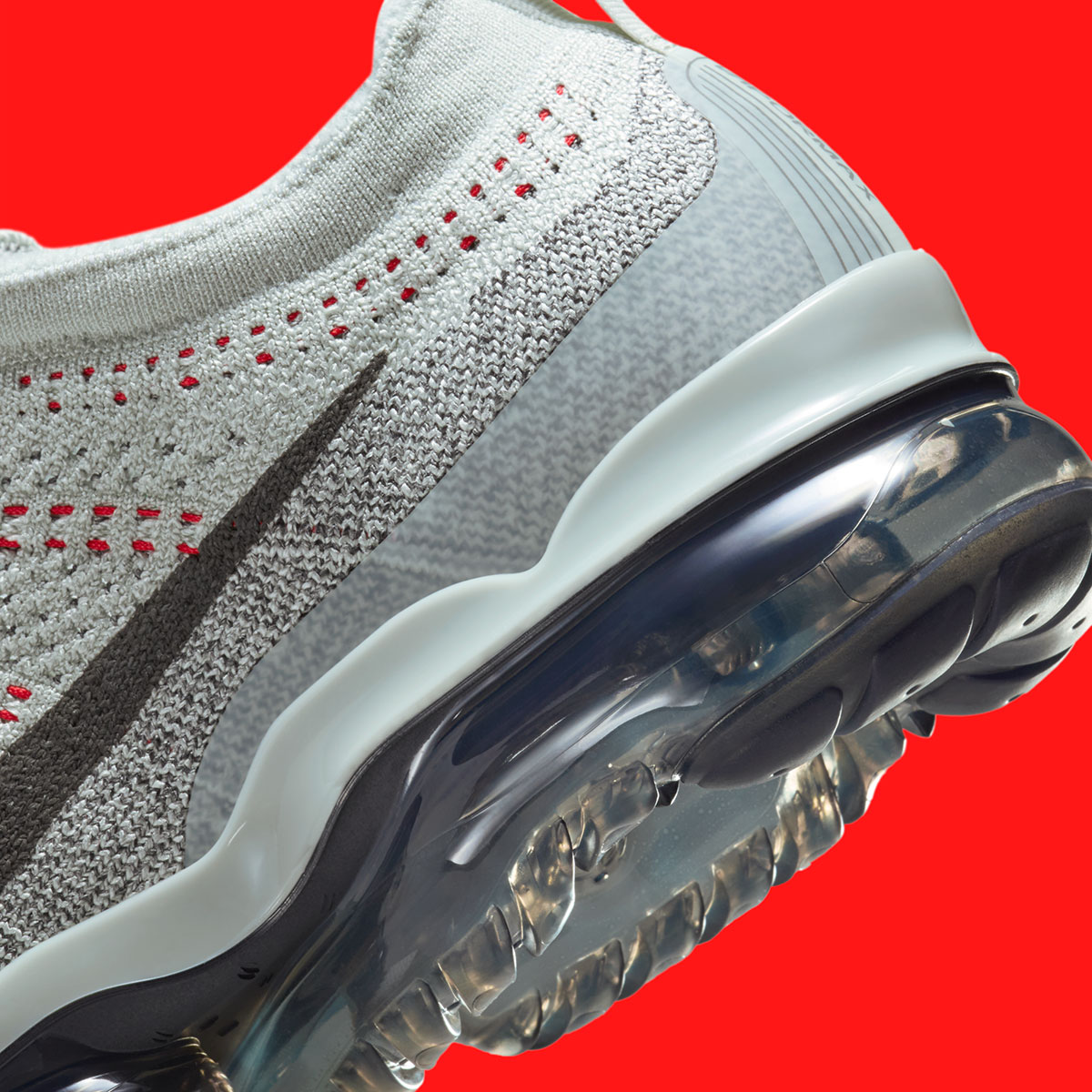 Nike Vapormax Flyknit 2023 Light Grey Crimson Dv1678 013 5