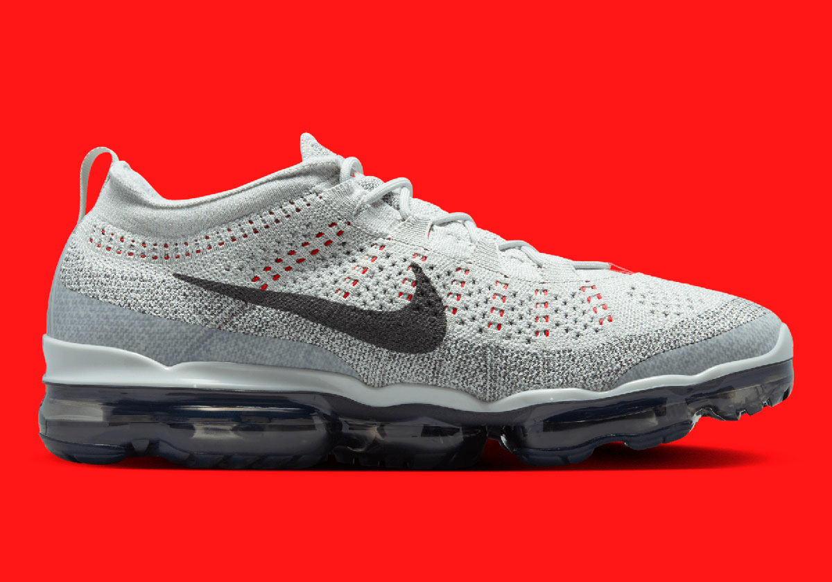 Nike Vapormax Flyknit 2023 Light Grey Crimson Dv1678 013 6