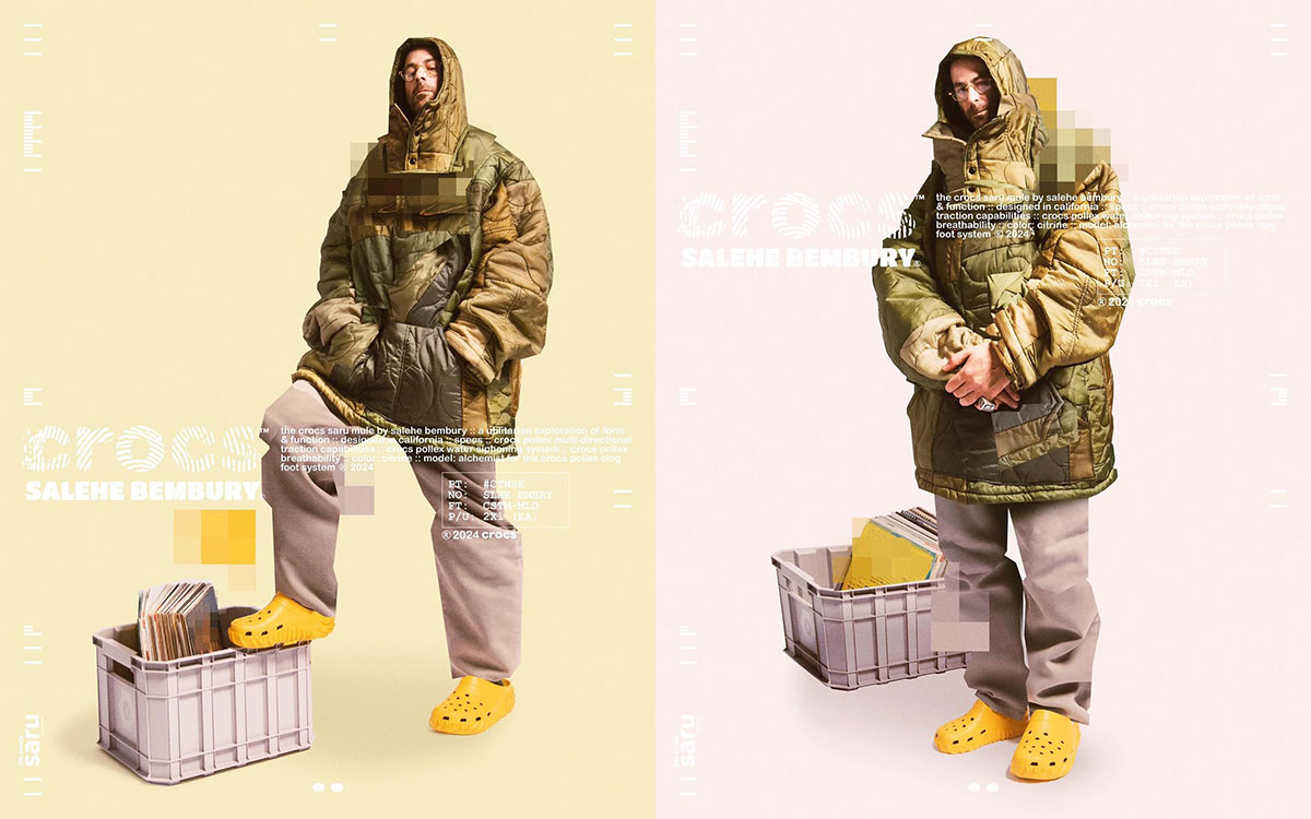 Salehe Bembury Crocs Saru Mule Citrine Yellow