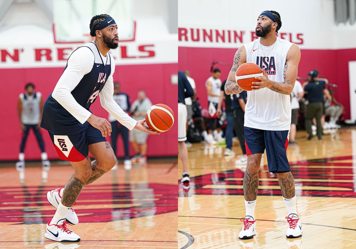 Team Usa 2024 Sneakers Anthony Davis Nike Lebron 21
