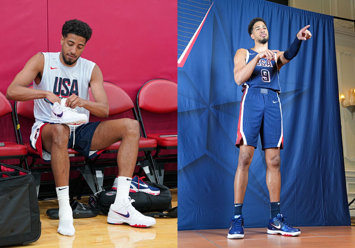Team Usa 2024 Sneakers Tyrese Haliburton Nike Kobe 4 Protro