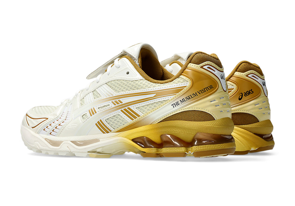The Museum Visitor Asics Gel Kayano 14 White Gold 1203a528 100 3