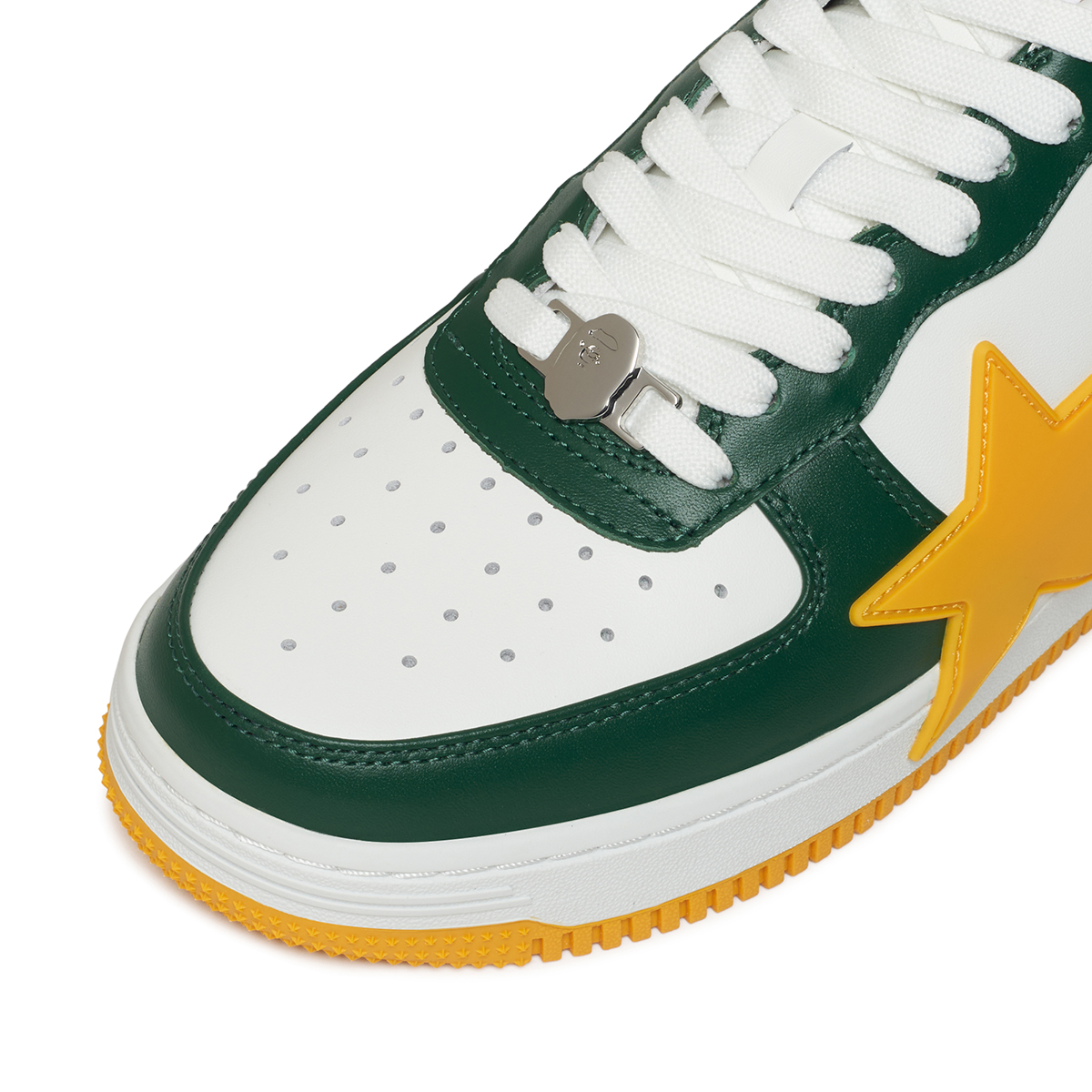 A Bathing Ape Bapesta Os Oversized Green Yellow 6