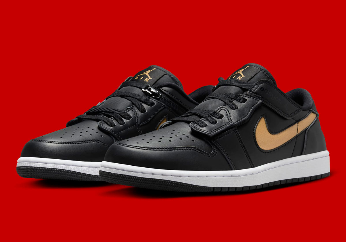 Air Jordan 1 Low Easyon Black Metallic Gold Dm1206 071 1