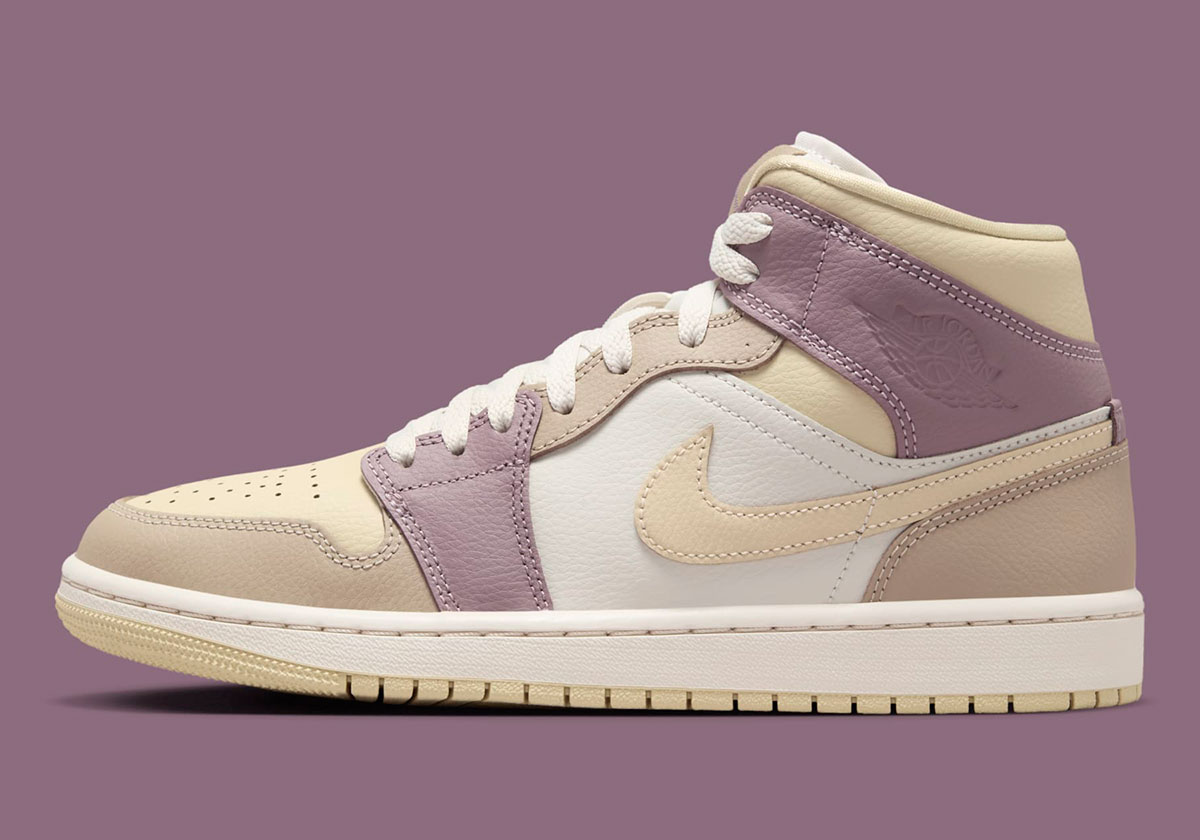 Air Jordan 1 Mid Coconut Milk Violet Ore 7