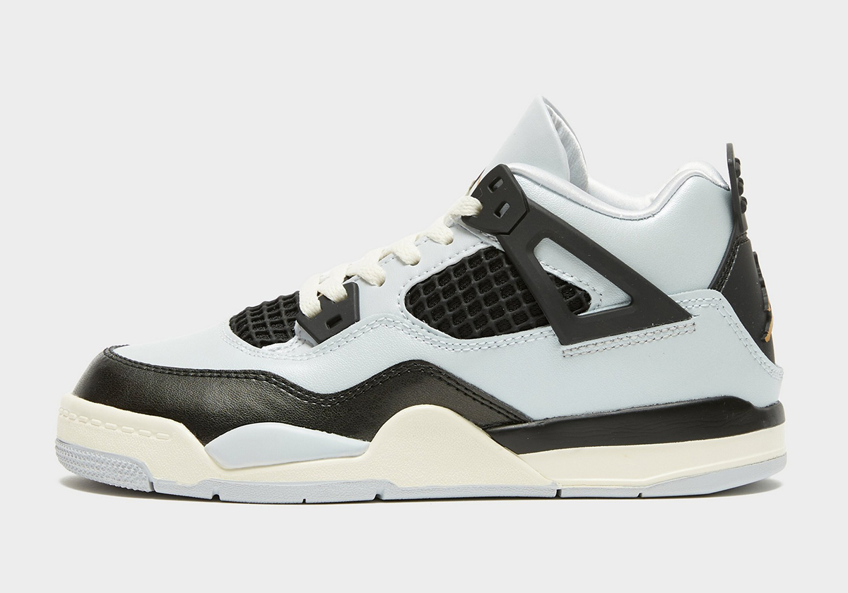 Air Jordan 4 Gs Pure Platinum Metallic Gold Sail Black Fz8585 070 4