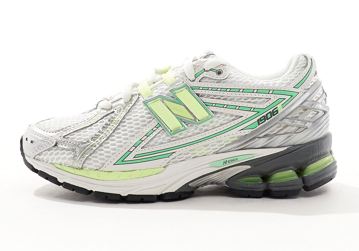 New Balance 1906r Silver White Green 4