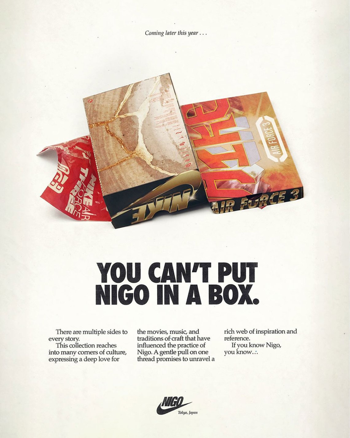 Nigo Nike Air Force 3 Shoebox