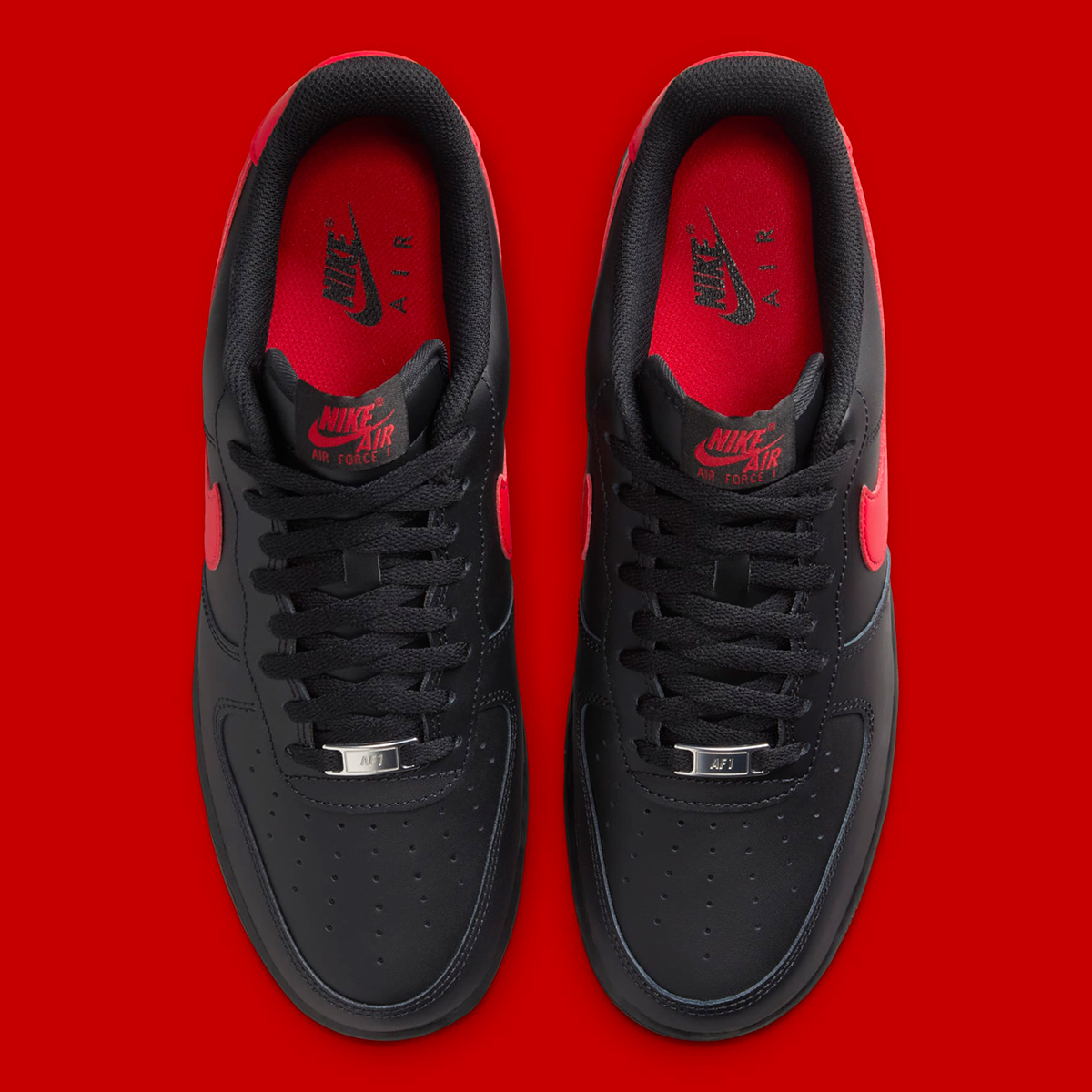 Nike Air Force 1 Low Black Red Fj4146 002 5