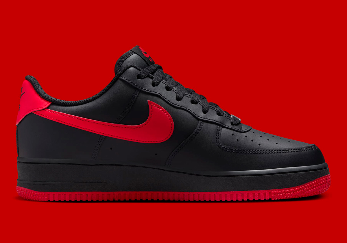 Nike Air Force 1 Low Black Red Fj4146 002 6