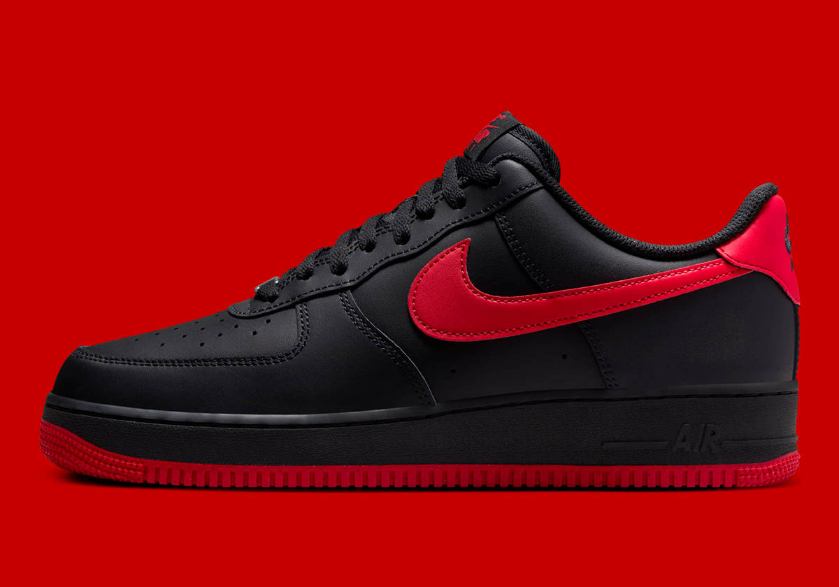 Nike Air Force 1 Low Black Red Fj4146 002 8