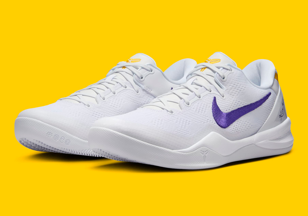 Nike Kobe 8 Protro Tb White Purple Yellow Hf9550 100 2