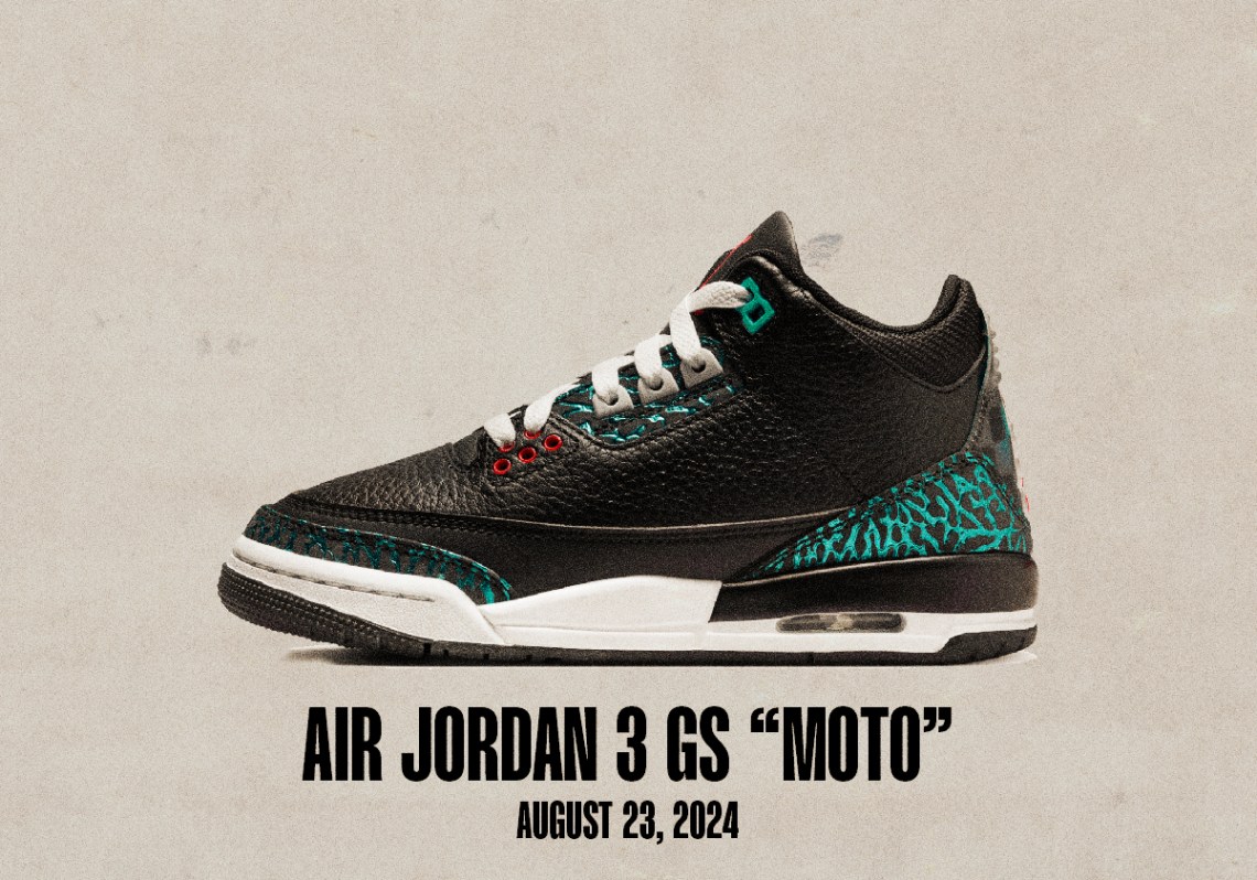 Sneaker Releases August 18 August 24 Air Jordan 3 Gs Moto