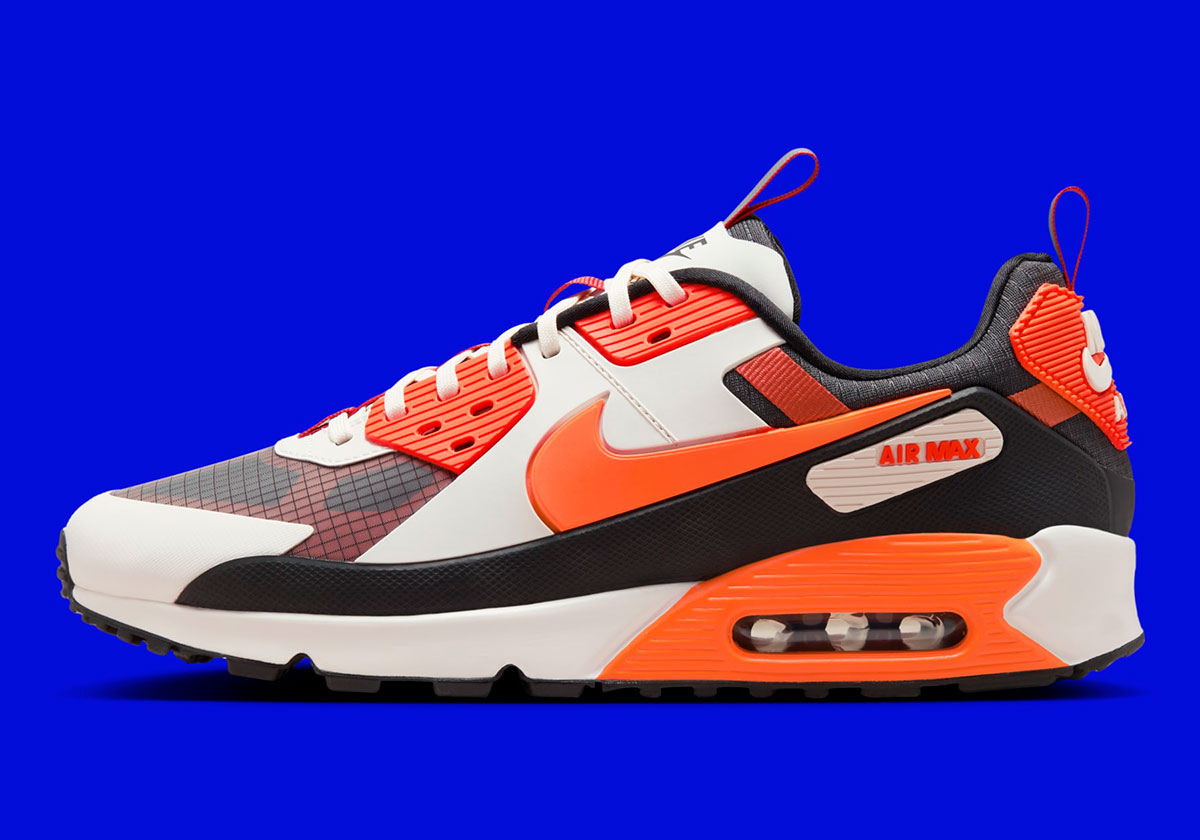 Nike Air Max 90 Draft Phantom Dark Smoke Grey Safety Orange Fb2877 004 7
