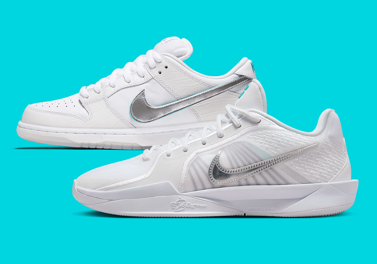 White Tiffany Dunks Loom Large Over The Nike Sabrina 2 "White Noise"