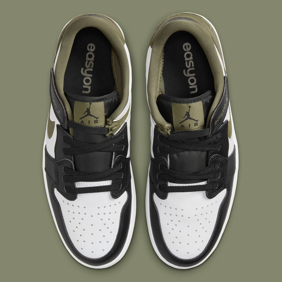 Air Jordan 1 Low Easyon White Medium Olive Black Dm1206 102 1